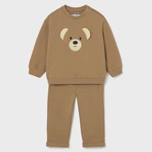 Survêtement pantalon et sweat ours - Caramel