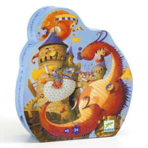 Puzzle Vaillant et les dragons- 54 pcs