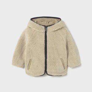 Manteau réversible unisexe bébé - beige