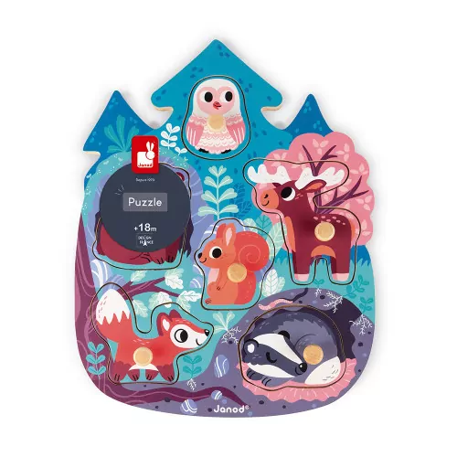 Puzzle Happy Forest - 6pcs