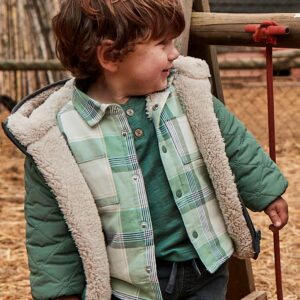 Surchemise à carreaux bébé - sapin