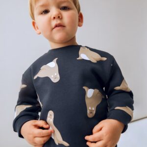 Sweat imprimé phoques bébé - nuit