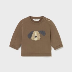 Sweat chien bébé - cacao