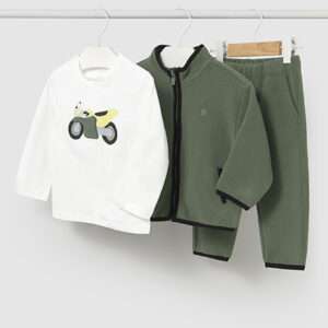 Ensemble survêtement avec t-shirt moto bébé - sapin