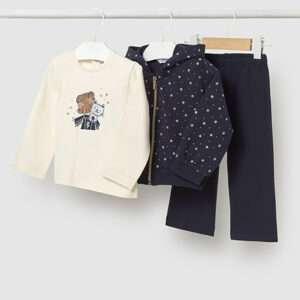 Ensemble survêtement avec t-shirt étoiles et petit chat