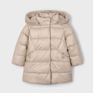 Manteau long fille - beige