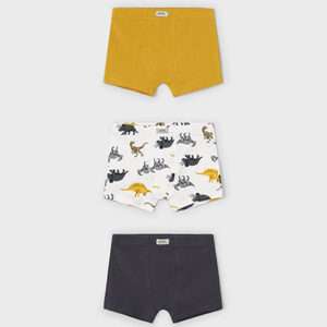 Lot de 3 boxers garçon jaune