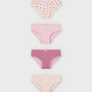 Set de 4 culottes fille - nude