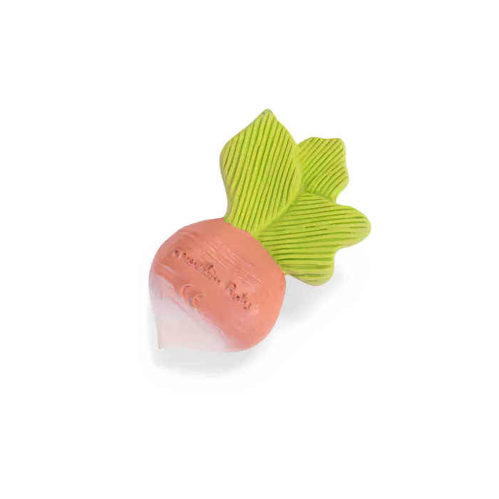 Hochet de dentition en caoutchouc naturel Radis