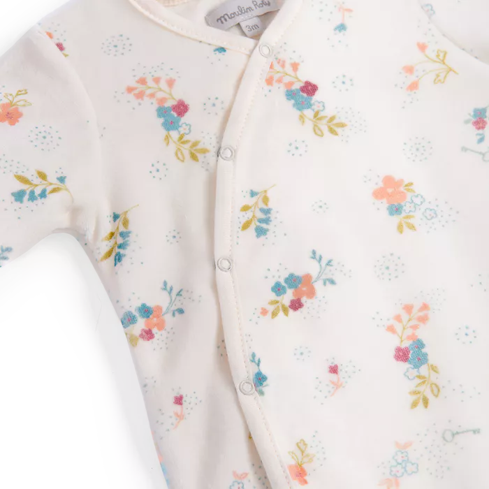 Pyjama velours fleurs La petite école de danse – Image 3