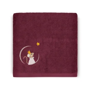 Serviette - Souris Framboise - à personnaliser