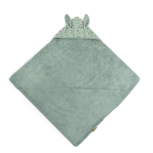 Sortie de bain à broder Trois lapins - personnalisation offerte