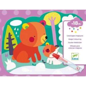 coloriage magique- Cache dans les bois