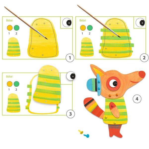 Coffret de peinture : La famille renard – Image 3