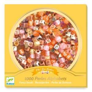 Perles alphabet - Or