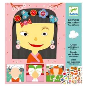 créé avec des gommettes Tous différents