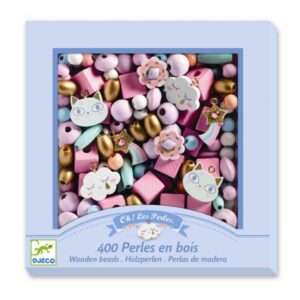 Perles en bois - Arc-en-ciel