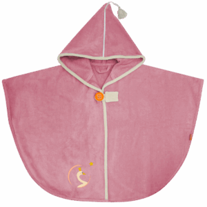 Cape de bain - Cygne Vieux Rose - à personnaliser