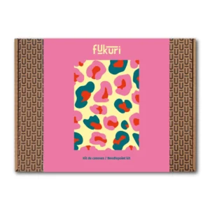 Kit complet Canevas 13x18cm - Léopard Multicolore