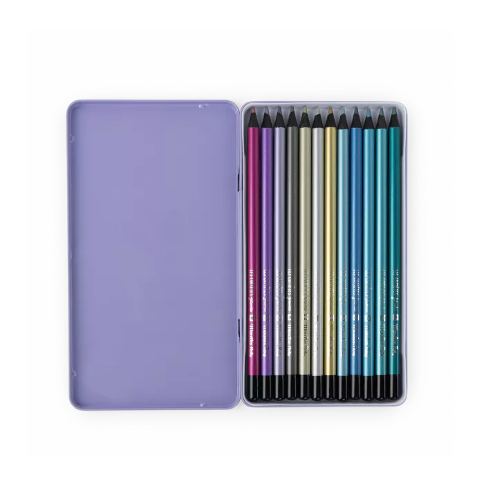 12 crayons de couleur métallises - les comètes filantes – Image 3