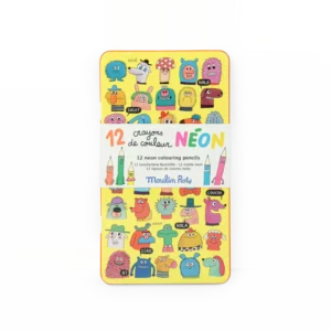 12 crayons de couleur néon - les schmouks