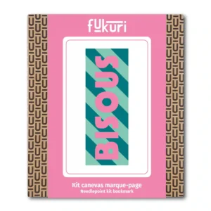 Kit canevas Marque page - Bisous