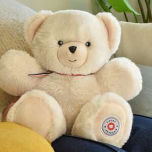 Ours Français articulé 35 cm – Ivoire