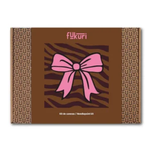 Kit complet Canevas Noeud Rose - 20x20cm