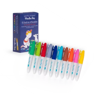 Aujourd'hui c'est mercredi Set de 10 feutres effaçable super petit