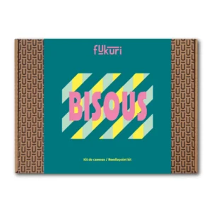 Kit complet Canevas 13x18cm - Bisous