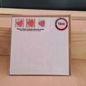 Carte créative + enveloppes - fraises