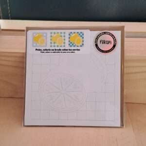 Carte créative + enveloppes - citrons