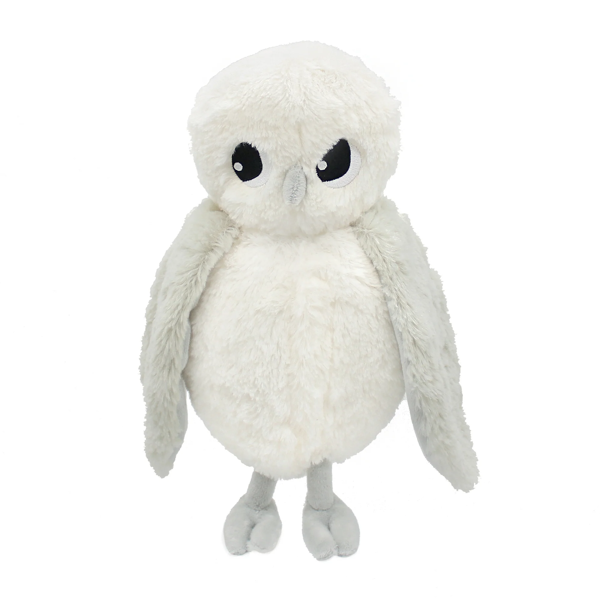 Peluche chouette polaire Coucou maman et son bébé gris clair - Les Ptipotos – Image 3