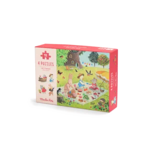 4 mini puzzles Une belle journée 12 pièces