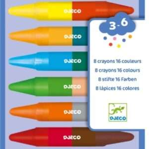 8 crayons 16 couleurs