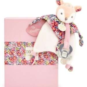 Faon doudou attache sucette