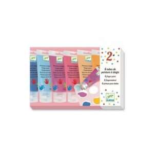 6 tubes de peintures à doigts - sweet