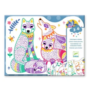 Coloriages à révéler : Familles de la forêt