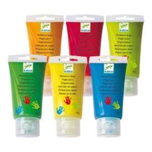 6 tubes de peintures à doigts - Primaire