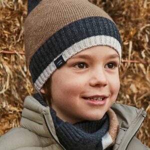 Ensemble bonnet et tour de coup garçon