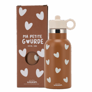 Gourde acier inox - caramel