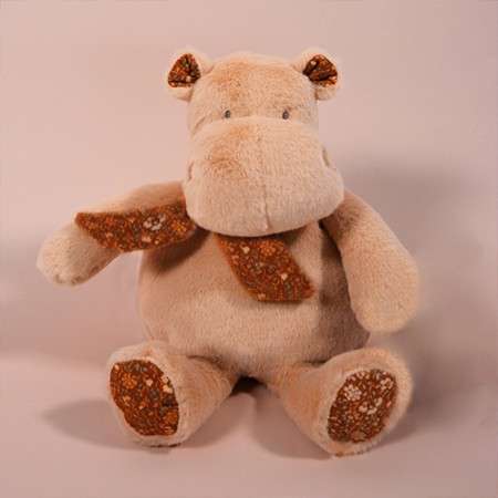 Hippo Bandana beige - 22 cm