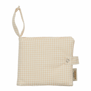 Mini album photo en tissu - gaze petits carreaux