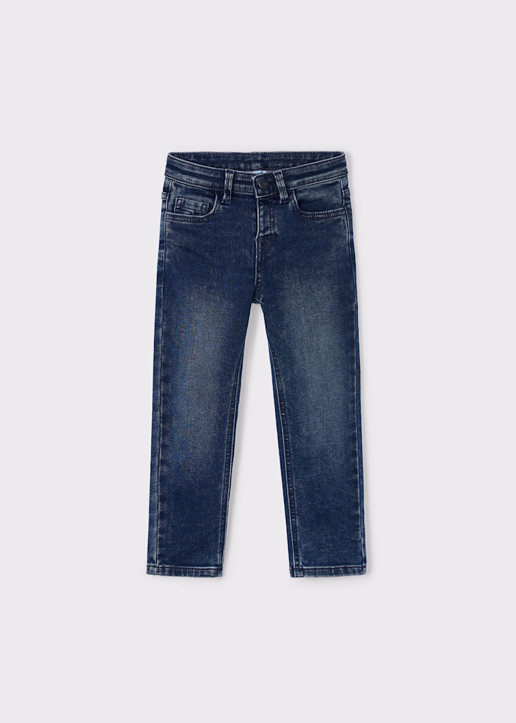Pantalon denim slim garçon