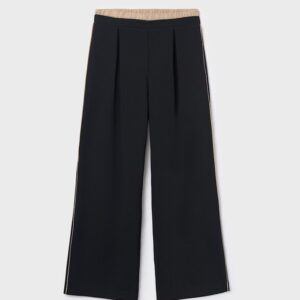 Pantalon double taille fille - noir