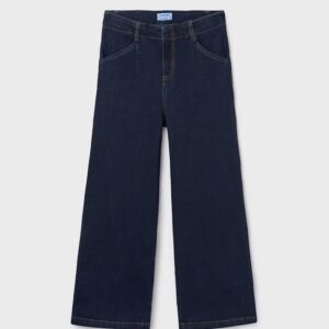 Pantalon en denim évasé fille - super foncé