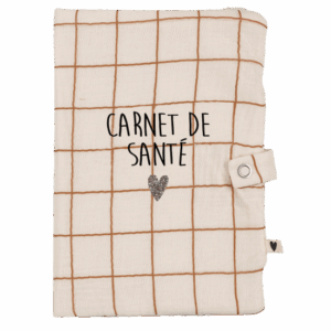 Protège carnet de santé - grands carreaux