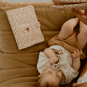 Protège carnet de santé - gaze léopard