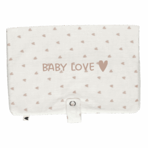 Range couches - gaze beige petits cœurs