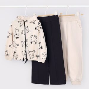 Ensemble Survêtement ourson 2 pantalons fille